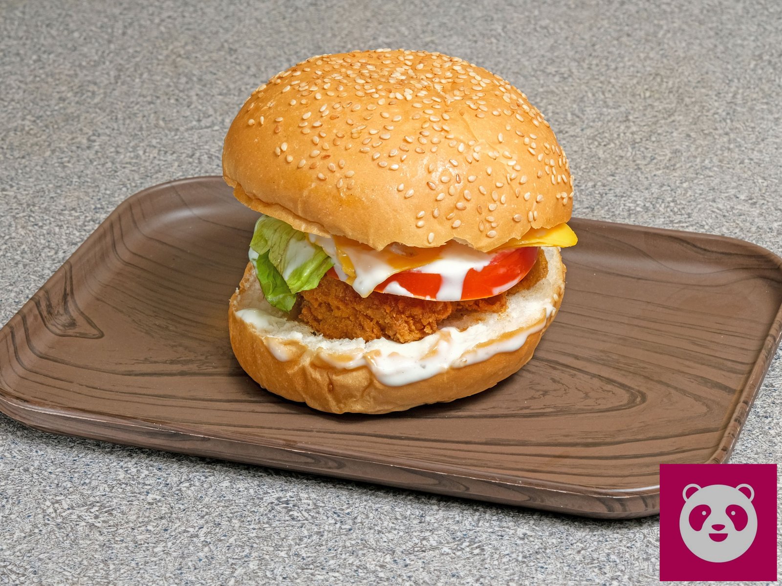 Crispy Chicken Burger at Kebab Time HK
